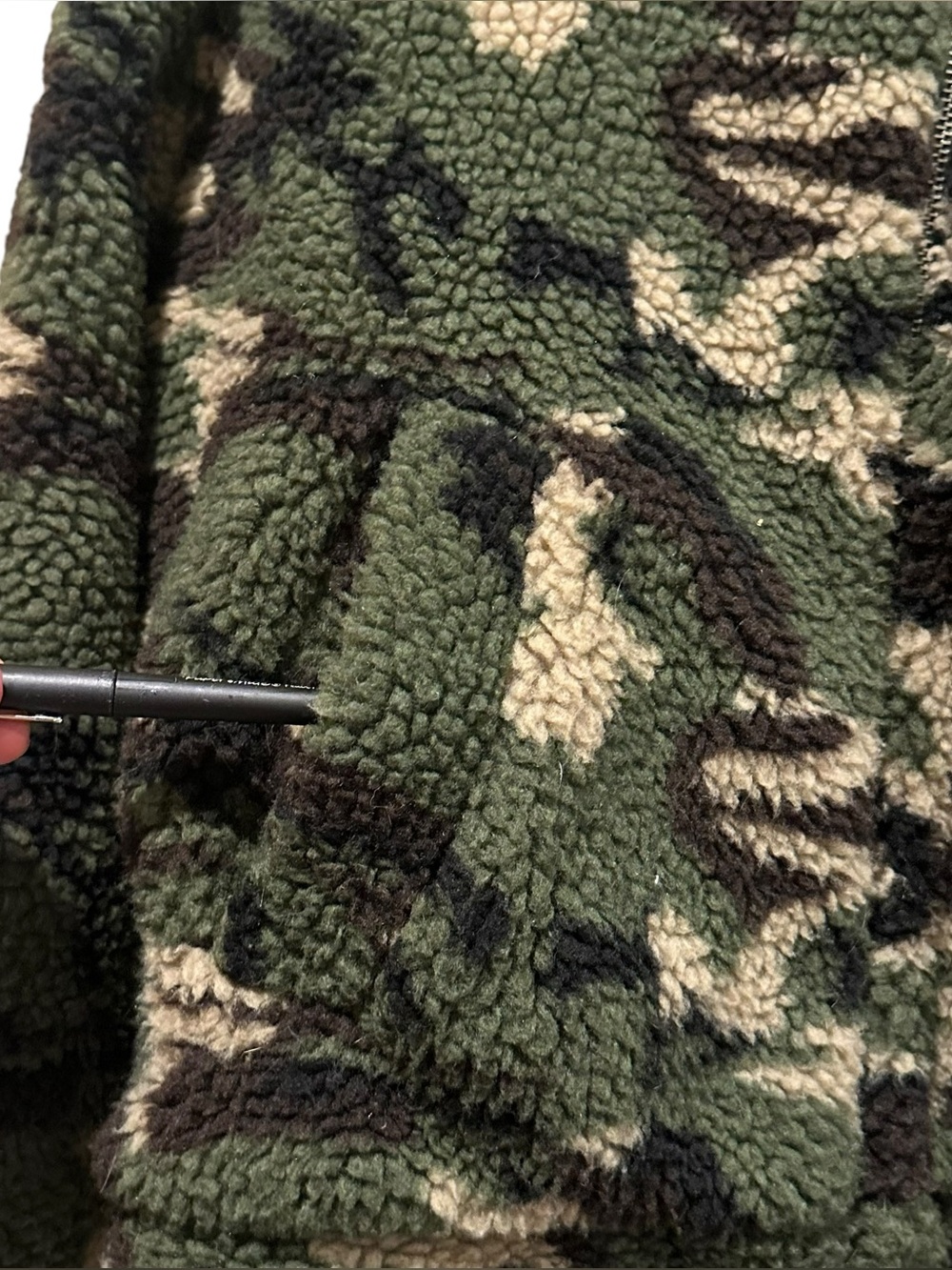 Peach Love California Camo Hooded Full Zip Jacket With Pockets Women’s S - Picture 3 of 7
